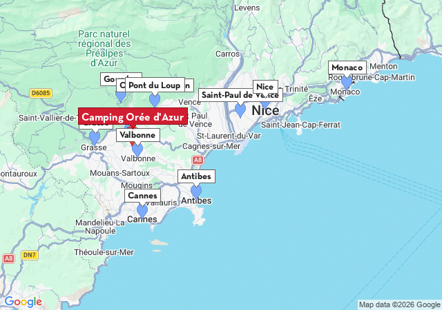 Carte des villes &agrave; visiter