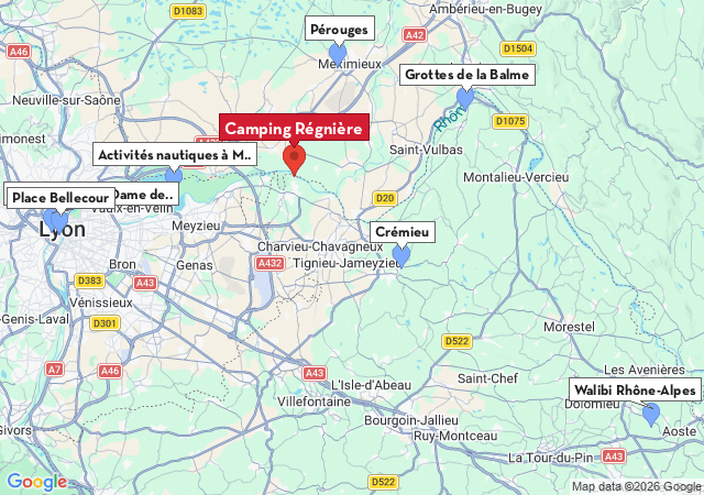 Carte des villes &agrave; visiter