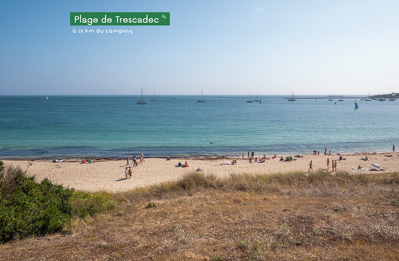 Plage de Trescadec, un lieu magnifique � visiter pr�s de Poullan-sur-Mer.