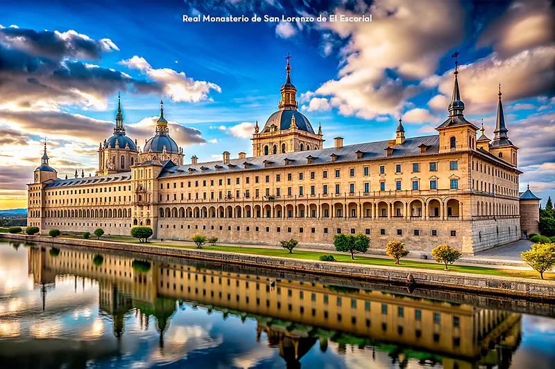 Majestueux Monast�re de l'Escorial, site historique � visiter pr�s de Valdemaqueda (Madrid).