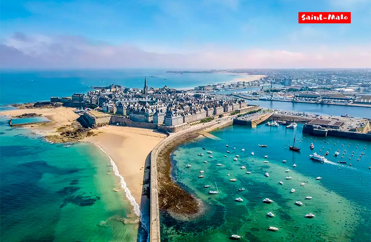 Saint-Malo, cit� corsaire fortifi�e, plages et port, � visiter en Bretagne.