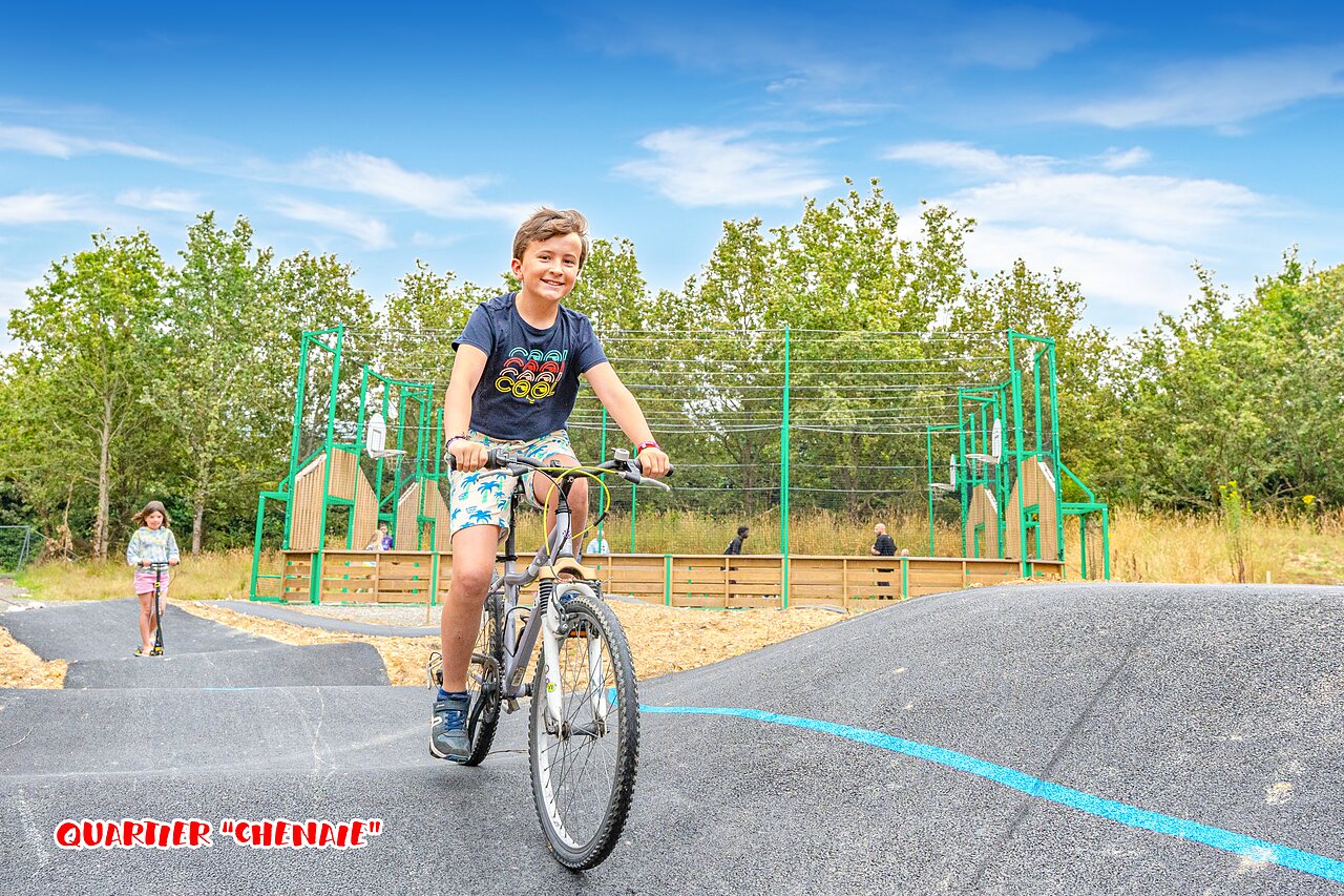 Pump track au camping CAPFUN La Ch�naie � PORNIC (44).