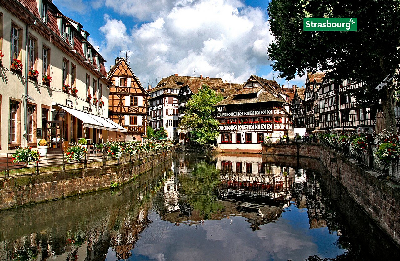 Quartier historique de la Petite France � Strasbourg, Alsace, � visiter.