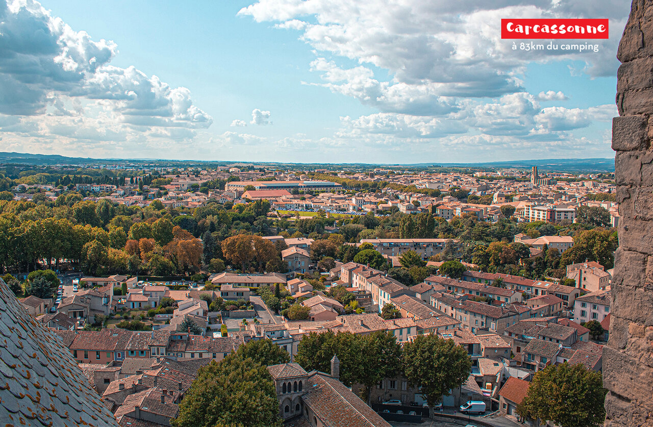 Vue panoramique de la cit� m�di�vale de Carcassonne, un site historique majeur.