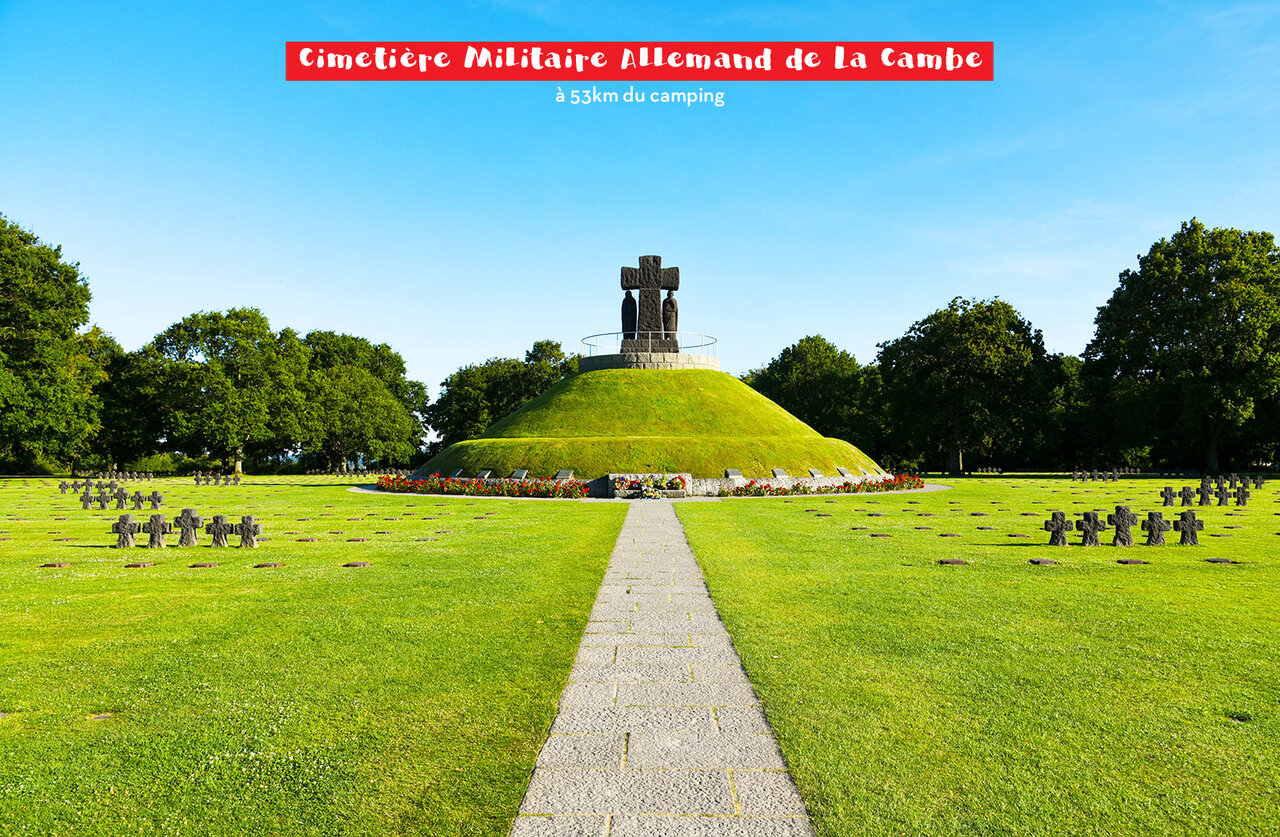 Cimeti�re Militaire Allemand de La Cambe, site historique � visiter en Normandie.