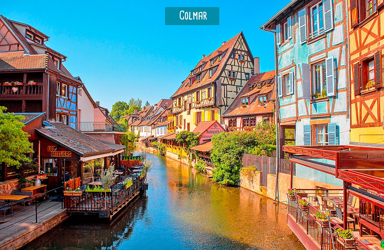 Quartier de la Petite Venise � Colmar, lieu � visiter pr�s du camping.