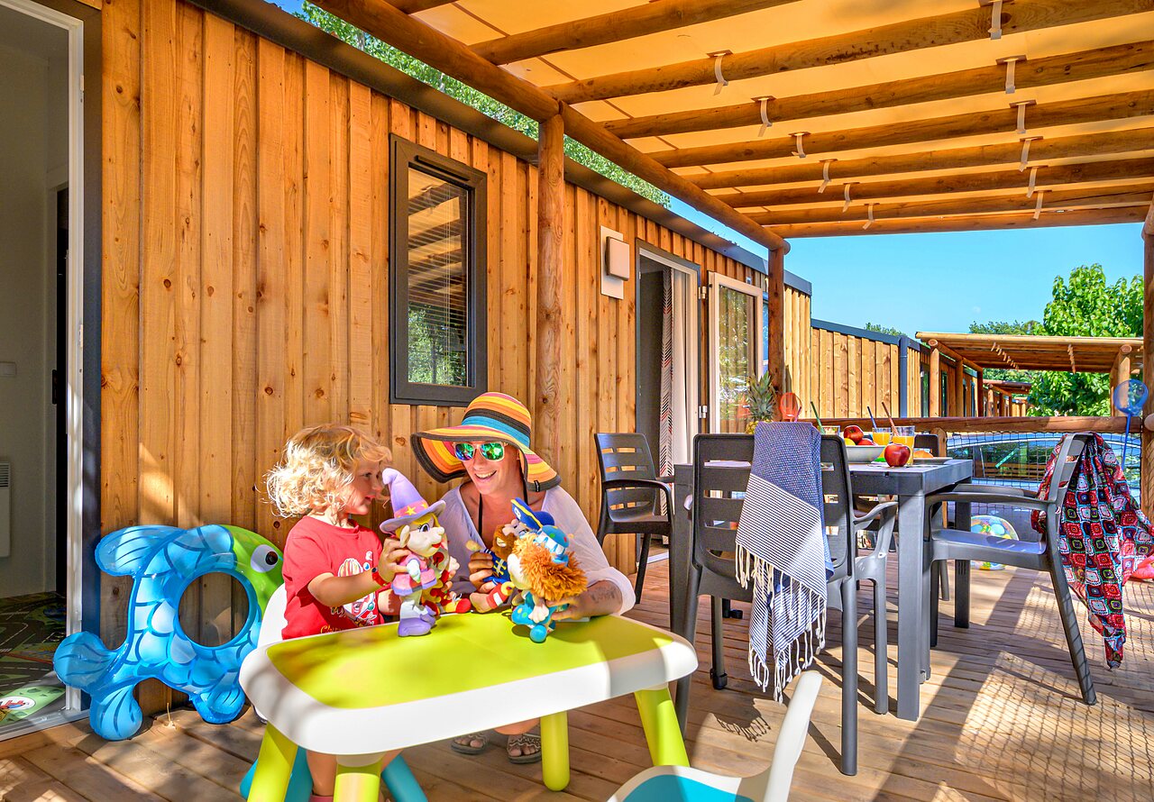 Mobile-home au camping CAPFUN Flots Bleus � VIAS PLAGE (34).