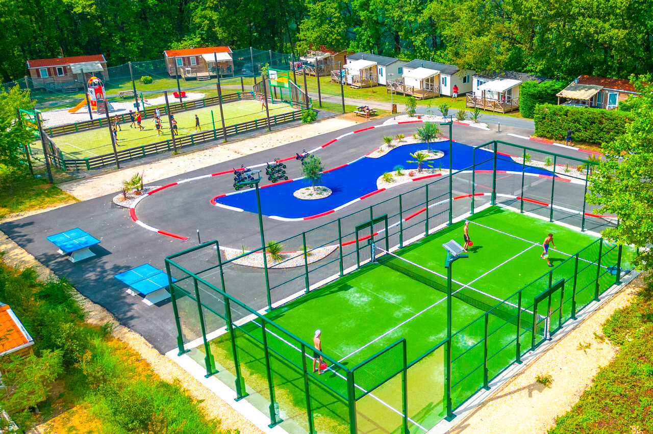 Sport, karting, jeux au camping CAPFUN Hauts de Ratebout � STE FOY DE BELVES.