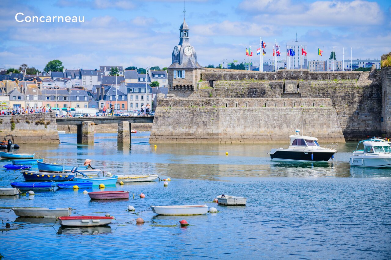 Ville Close de Concarneau, cit� fortifi�e historique en Bretagne Sud.