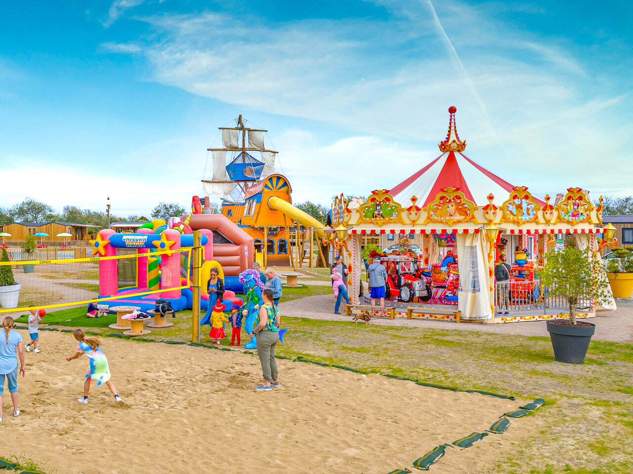 Activit�s enfants au camping VAGUES OCEANES Licorne � Dunkerque (59).