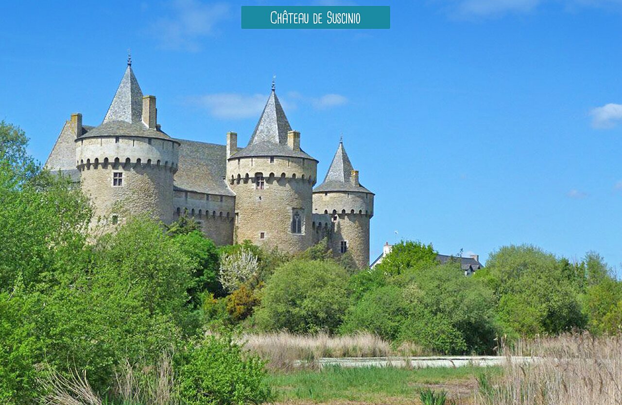 Ch�teau de Suscinio, monument historique � visiter pr�s de Sarzeau, Morbihan.