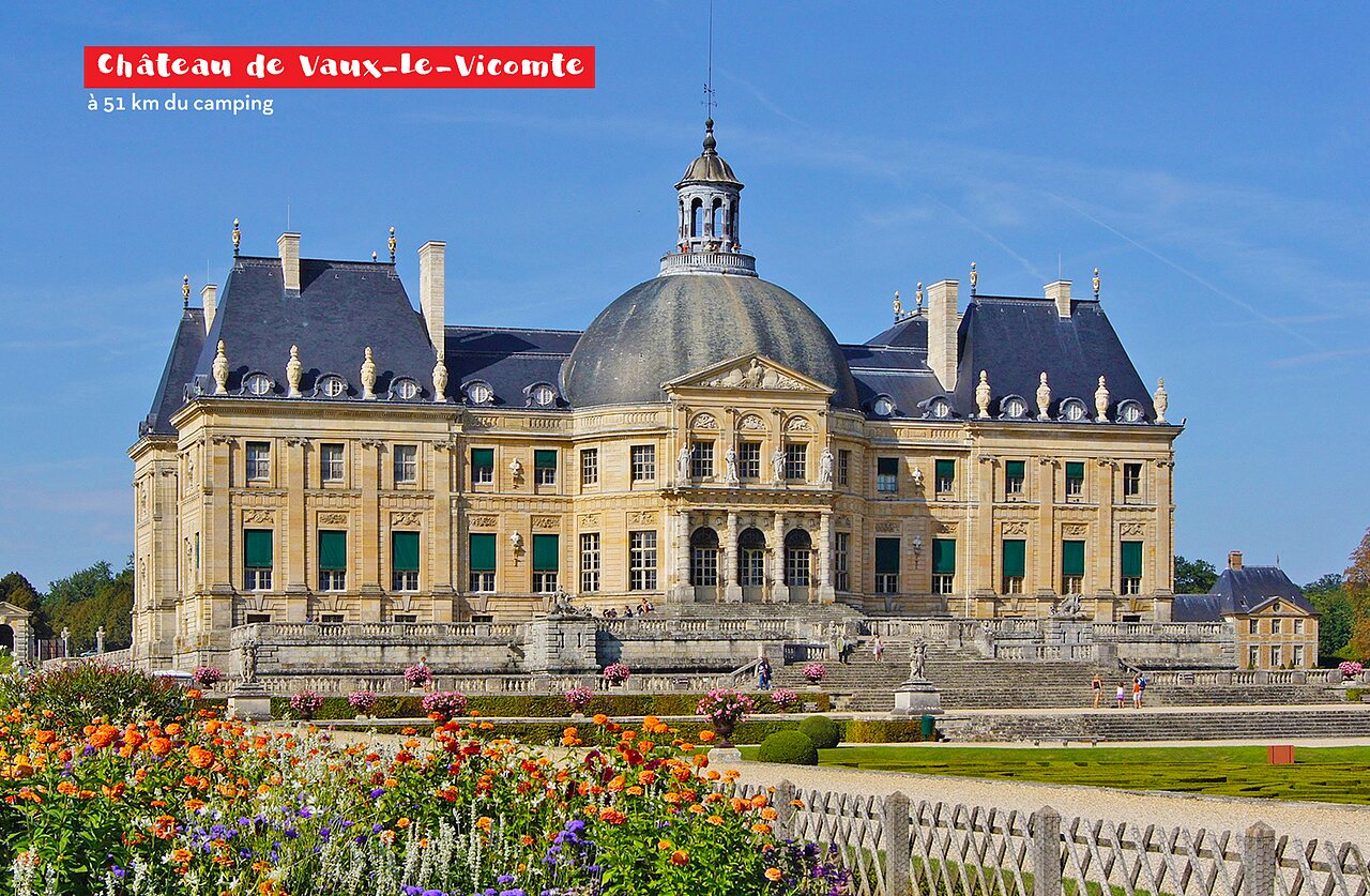 Ch�teau de Vaux-le-Vicomte, magnifique monument historique pr�s de Melun en Seine-et-Marne.