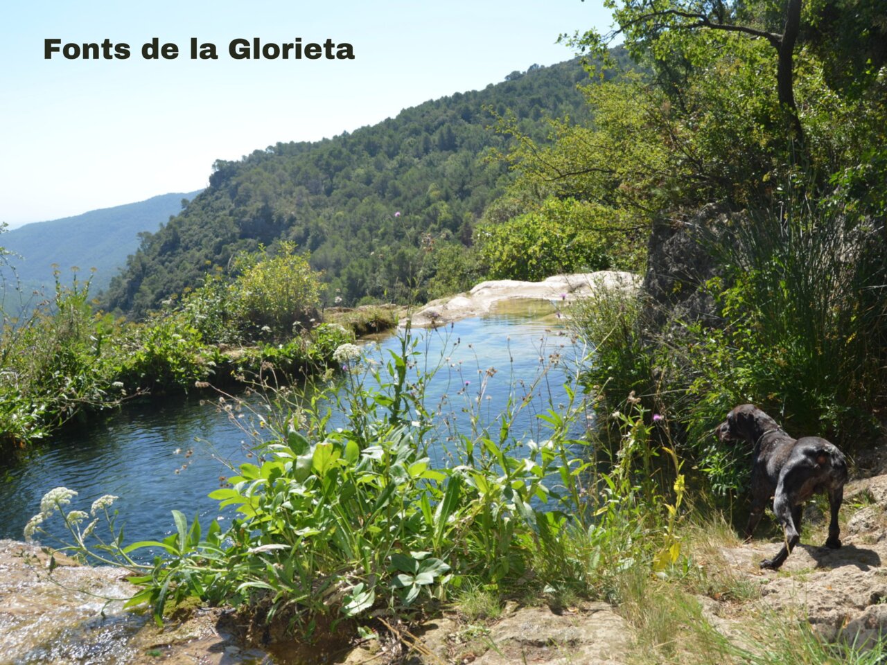 Piscines naturelles des Fonts de la Glorieta, paysage montagneux pr�s de Vilanova de Prades.