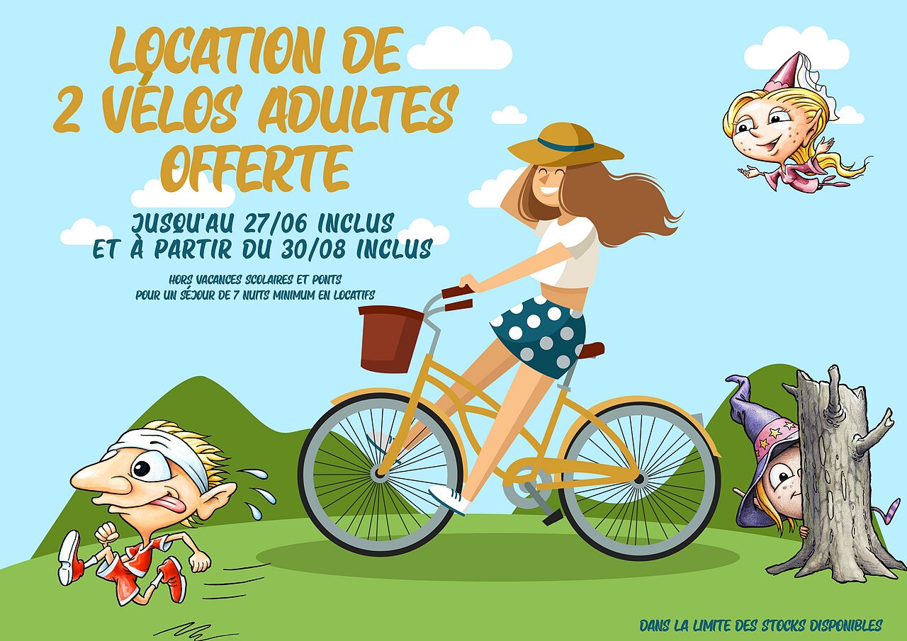 Offre location v�los adultes. CAPFUN Talaris Vacances � Lacanau (33).
